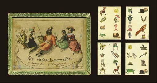 Der Gedankenerrather. Also called Le devineur des pensées and The guesser of thoughts. Germany, circa 19th century.