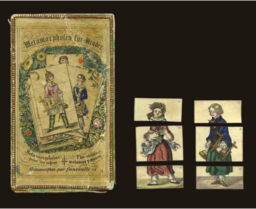 Metamorphosen Fur Kinder. Also called Metamorphoses pour des enfans, The child's metamorphoses, and Metamorfosi per fanciulli. Germany, circa 19th century.
