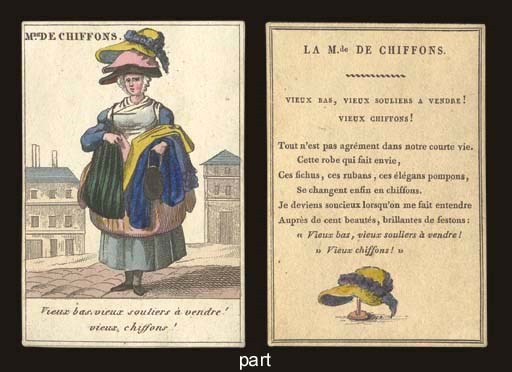 Les Cris de Paris. France, circa 1835.