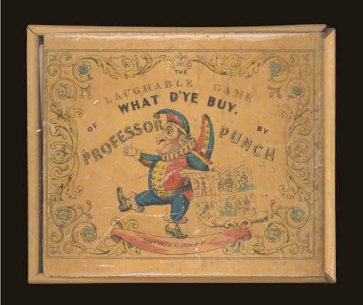 The Laughable Game What D'Ye Buy by Professor Punch. England, circa 19th century. Made by Edward Wallis, London.