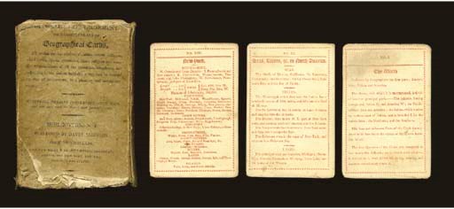 Geographical Amusement, or a Complete Set of Geographical Cards. Burlington, NJ: David Allinson, circa 1800.