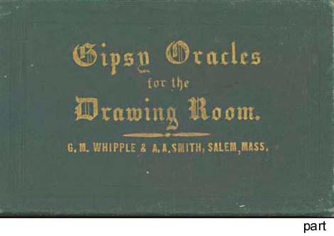 A COLLECTION OF FORTUNE TELLING GAMES: COLLECTION OF 22 GAMES. THE NILE FORTUNE TELLING CARDS, 1897-1904, U.S. PLAYING CARD CO., 52 + 2 CARDS, FULL GILT EDGING, INSTRUCTIONS. -- ANOTHER SET, 52+2 CARDS. -- THE RAMESES FORTUNE TELLING PACK, CHAS. GOODALL AND SONS, LTD. LONDON, 53 CARDS, PHOTOCOPIED INSTRUCTIONS, NO BOX. -- MADAME LE NORMAND'S GIPSY FORTUNE TELLING CARDS, 34 CARDS, ENGLISH/GERMAN INSTRUCTIONS. -- GIPSY ORACLE FOR THE DRAWING ROOM, 1867, G. M. WHIPPLE & A. A. SMITH, SALEM, MA, 24 CARDS, INSTRUCTIONS. -- GYPSY WITCH FORTUNE TELLING CARDS, THE U.S. PLAYING CARD CO., SEALED WITH TAX STAMP (VALID 1940-1965). -- THE ONLY SURE AND COMPLETE FORTUNE TELLER OF THE WORLD RENOWNED MLLE. LE NORMAND, 54 CARDS, 86-PAGE INSTRUCTION BOOKLET, BOX HAS FRAGMENT OF TAX STAMP (VALID 1894-1917).  -- TEUILA FORTUNE TELLING CARDS, 1923, THE U.S. PLAYING CARD CO, FULL GILT EDGES, 45 CARDS, INSTRUCTIONS. -- REVELATION FORTUNE TELLING PLAYING CARDS (NO. 357), 1919, THE U.S. PLAYING CARD CO, FULL GILT EDGES, 52 CARDS PLUS JOKER AND ADVERTISING CARD, INSTRUCTIONS.  -- MADAME LENORMAND'S GIPSY FORTUNE TELLING CARD GAME, WEHMAN BROS, NY, 36 CARDS, INSTRUCTIONS.  -- EGYPTIAN FORTUNE TELLING CARDS, DR. D. JAYNE & SON, PHILADELPHIA, 36 CARDS. -- [FORTUNE TELLING CARDS], MARLOWE CO., CHICAGO, 35 CARDS, NO BOX. -- SAMOANA FORTUNE TELLING CARDS, FOUNDED FIFTY YEARS AGO ON SOUTH PACIFIC NATIVE SYMBOLS, LEGENDS AND FOLKLORE CENTURIES OLD, AMBOS MUNDOS TRADING CIA, S. A., HAVANA, CUBA, NOOLCAM COMPANY, SONOMA, CA, 45 CARDS, INSTRUCTIONS. -- WITCHY-WISHY CARDS, 36 PLUS INFORMATION CARD, INSTRUCTIONS.  -- HINDU FORTUNE TELLING CARDS, 1925, SATISH CHANDRA GHOSH, CHICAGO, 35 CARDS PLUS JOKER, INSTRUCTIONS. -- INGALL'S FORTUNE TELLING CARDS, 30 CARDS, INSTRUCTIONS. -- ZOLAR'S ASTROLOGICAL FORTUNE TELLING HOROSCOPE CARDS, 1943, ZOLAR PUBLISHING, NY, 32 CARDS. -- GYPSY WITCH FORTUNE TELLING CARDS, 1903, FREDERICK J. DRAKE & CO, STANDARD PLAYING CARD CO., 52 PLUS JOKER, INSTRUCTIONS.  -- GYPSY WITCH FORTUNE TELLING CARDS, STANDARD PLAYING CARD CO., 52 CARDS. -- DESTINY CARDS, 52 CARDS, INSTRUCTIONS. -- OLD GYPSY FORTUNE TELLING CARDS, 1940, WHITMAN PUBLISHING CO., 36 CARDS, INSTRUCTIONS. -- MADAME LENORMAND FAMOUS FORTUNE TELLING CARD, F. & R. CO., HOBOKEN, NJ, 36 CARDS, ENGLISH/GERMAN INSTRUCTIONS. TOGETHER 22 GAMES, CONDITION VARIES. SOLD NOT SUBJECT TO RETURN.