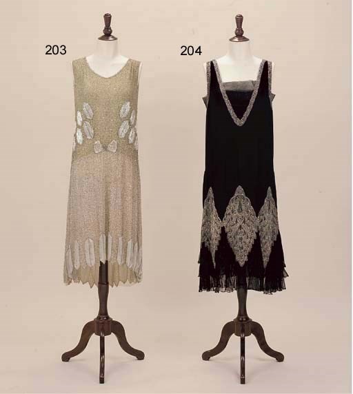 A BEADED COCKTAIL DRESS, 1920S