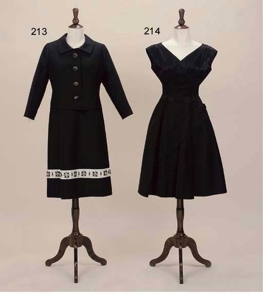TWO COCKTAIL ENSEMBLES, HARDY AMIES