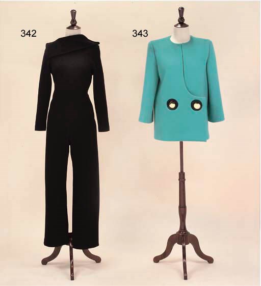 A TURQUOISE WOOL JACKET