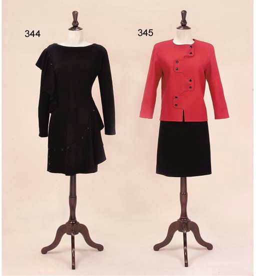 A SCARLET AND BLACK ENSEMBLE