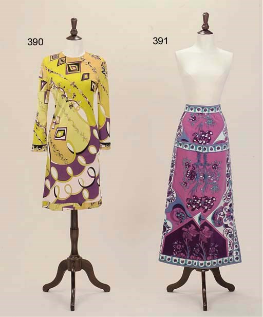 A PRINTED JERSEY MINIDRESS, EMILIO PUCCI