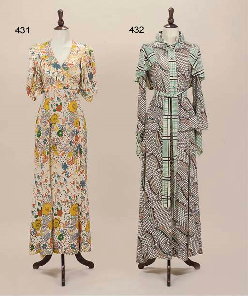 A PRINTED ENSEMBLE BY OSSIE CLARK