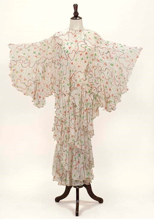 A FULL LENGTH DRESS, OSSIE CLARK  QUORUM