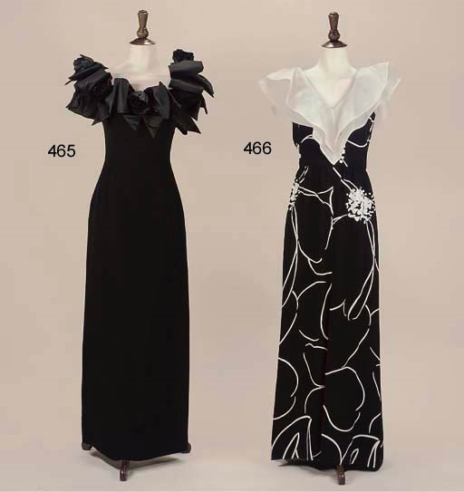 AN EVENING GOWN, ENSEMBLE AND A SUIT