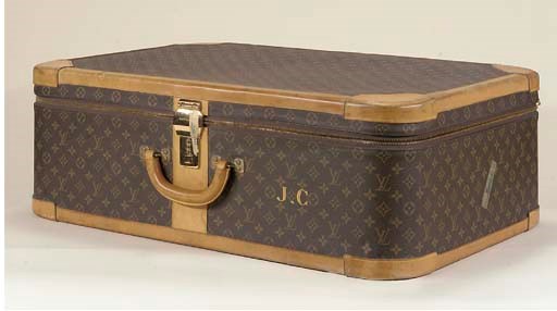A SOFT-SIDE SUITCASE BY LOUIS VUITTON