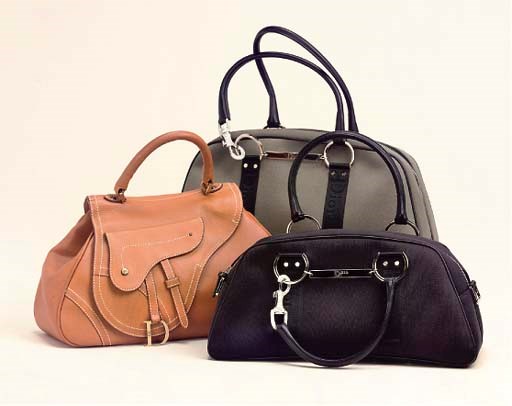 THREE HANDBAGS, CHRISTIAN DIOR