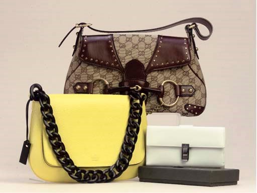 TWO HANDBAGS AND A WALLET, GUCCI