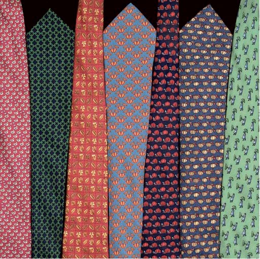 FIFTEEN HERMÈS TIES