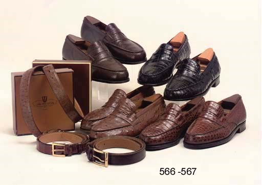 TWO PAIRS OF FINE BESPOKE GENTLEMEN'S SHOES, BY WESTON