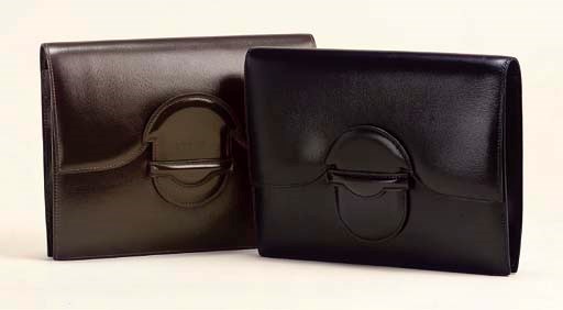 TWO LEATHER POCHETTES, HERMÈS