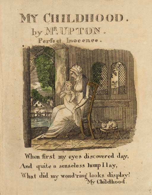 UPTON, Mr. My Childhood. A Poem. Philadephia: Published and sold by William Charles, 1816.