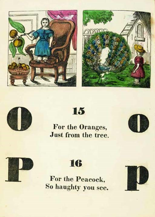 [ALPHABET]. The Illustrated Alphabet. Providence, Rhode Island: Daniel Perrin, [ca. 1850s].