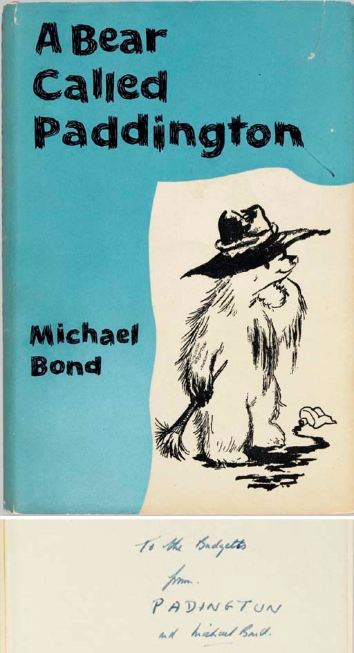 BOND, Michael (b. 1926). A Bear Called Paddington. London: Collins, 1958.