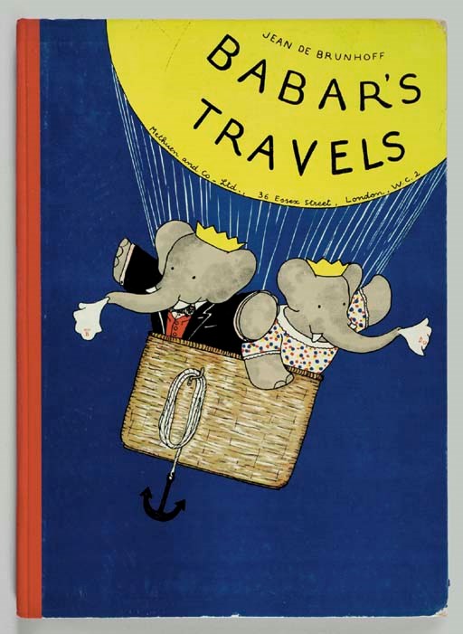 BRUNHOFF, Jean de. Babar's Travels. London: Methuen and Co., 1935.