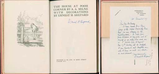 MILNE, Alan Alexander. The House at Pooh Corner. London: Methuen & Co., 1928.