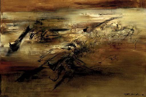 Zao Wou-Ki (b. 1921)