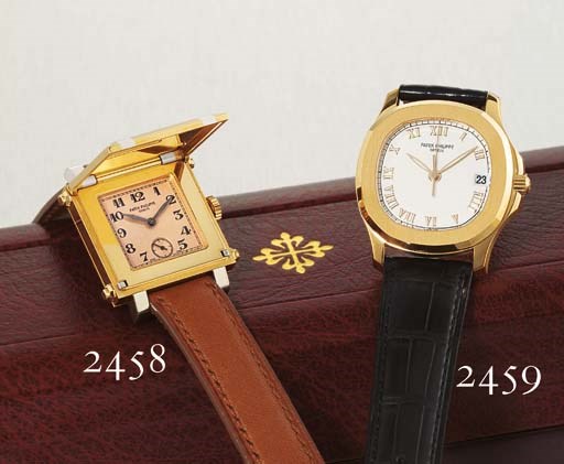 PATEK PHILIPPE. A FINE 18K PINK GOLD AUTOMATIC CUSHION-SHAPED WRISTWATCH WITH CENTRE SECONDS AND DATE, IN FACTORY SEALED POUCH