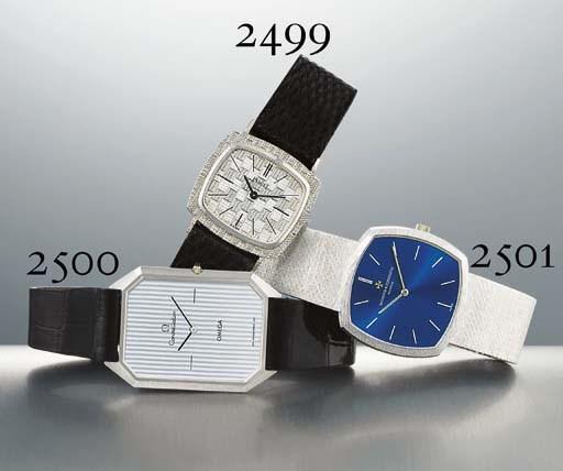 PIAGET. AN 18K WHITE GOLD WRISTWATCH WITH TEXTURED CASE AND DIAL