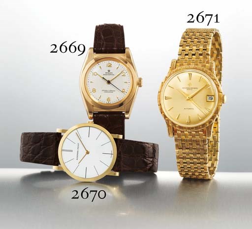 ROLEX. A 14K PINK GOLD TONNEAU-SHAPED AUTOMATIC WRISTWATCH WITH CENTRE SECONDS