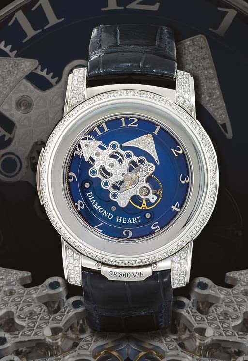 ULYSSE NARDIN. A VERY FINE AND RARE LIMITED EDITION PLATINUM AND DIAMOND-SET CARROUSEL TOURBILLON WRISTWATCH WITH DUAL DIRECT ESCAPEMENT AND SEVEN-DAY POWER RESERVE