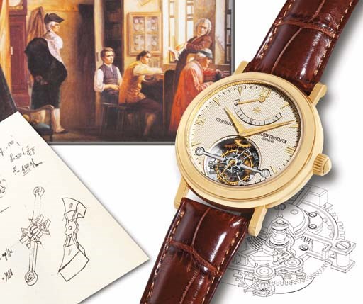 VACHERON CONSTANTIN. A FINE LIMITED EDITION 18K GOLD TOURBILLON WRISTWATCH WITH POWER RESERVE