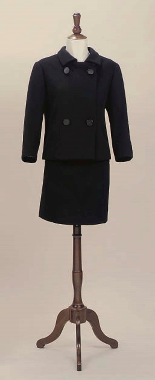 BALENCIAGA, A SOFT BLACK WOOL SUIT