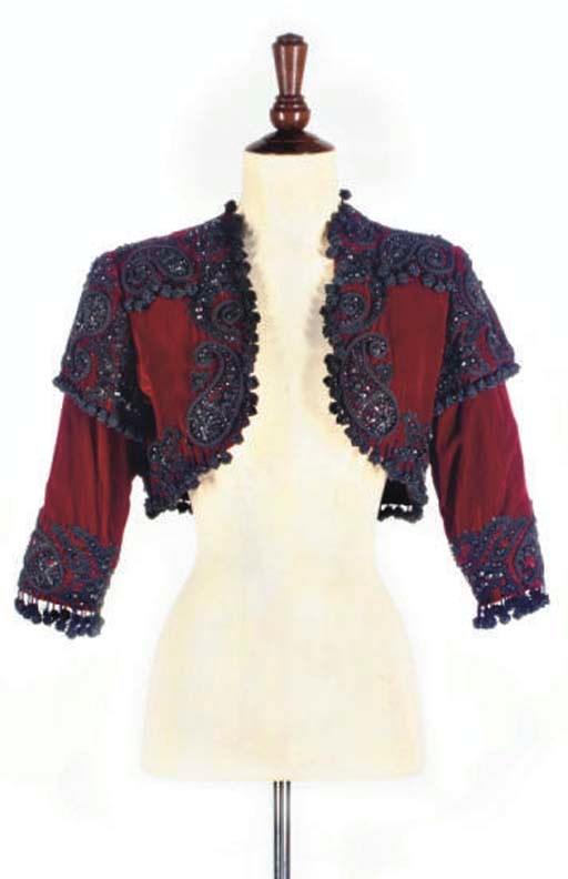 BALENCIAGA, A VELVET BOLERO