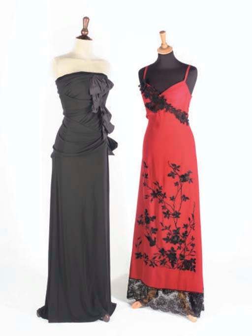 CHRISTIAN LACROIX, TWO EVENING GOWNS