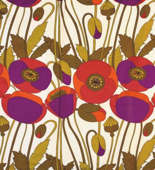 THREE PAIRS OF CURTAINS, 1970S