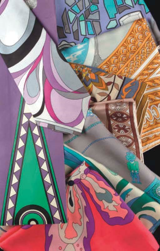 EMILIO PUCCI: A TIE AND SEVEN SCARVES