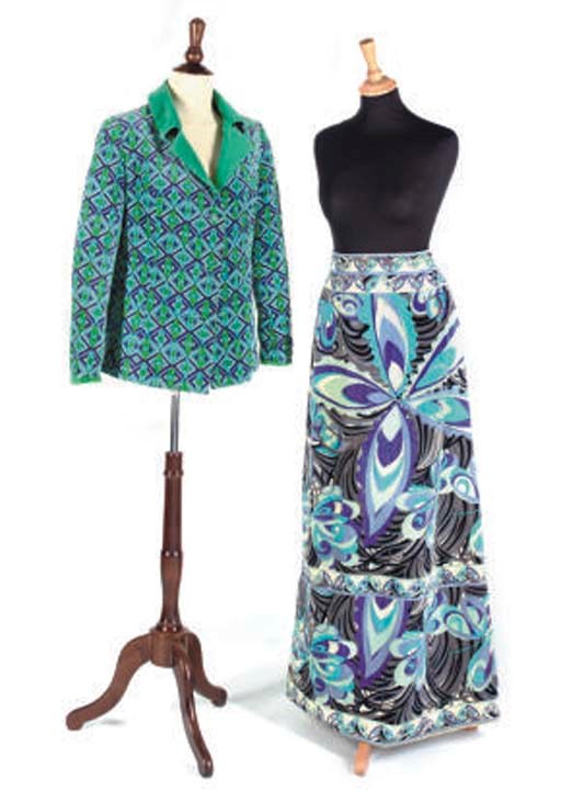EMILIO PUCCI: A VELVET SKIRT AND TOP