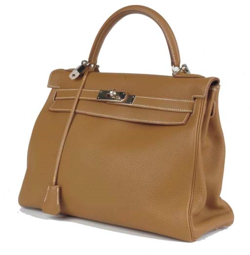 HERMÈS, A CARAMEL TOGO LEATHER KELLY BAG