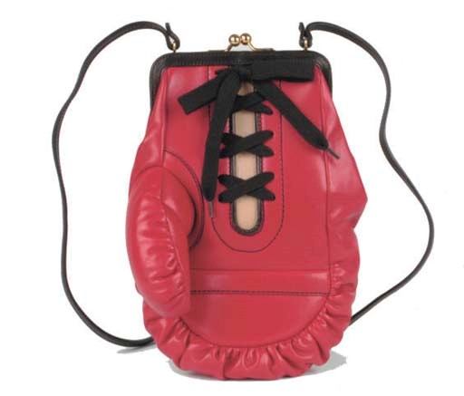 MOSCHINO, THE BOXING GLOVE HANDBAG