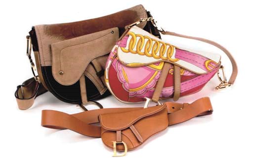 CHRISTIAN DIOR: THREE SADDLE BAGS
