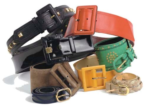 YVES SAINT LAURENT, A COLLECTION OF BELTS