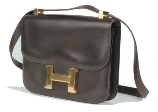 HERMÈS, A CHOCOLATE BROWN CONSTANCE BAG