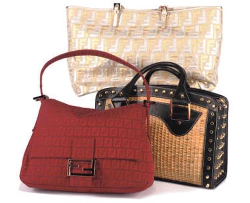 FENDI, THREE HANDBAGS