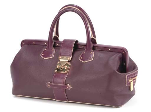 LOUIS VUITTON, A RICH PURPLE DOCTOR'S BAG