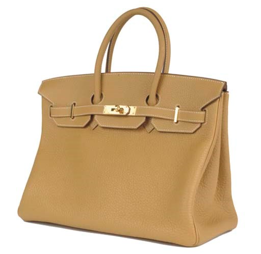HERMÈS, A GOLD FJORD NATUREL BIRKIN