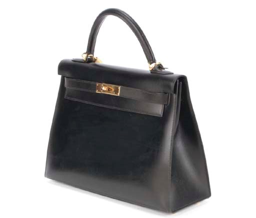 HERMÈS, A BLUE EPSOM LEATHER KELLY BAG