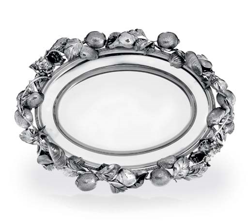 A SILVER TRAY, BY BUCCELLATI