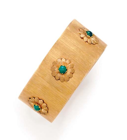 A GOLD AND TURQUOISE BRACELET, BY BUCCELLATI