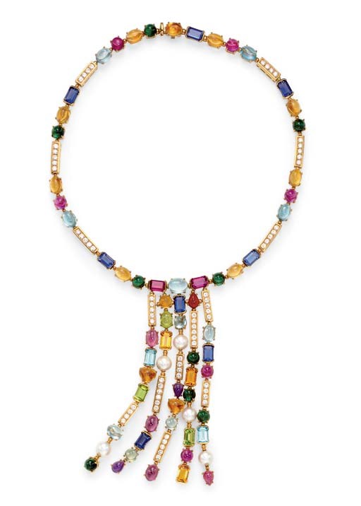 A MULTI-GEM NECKLACE, BY BULGARI