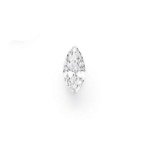 AN UNMOUNTED MARQUISE-CUT DIAMOND